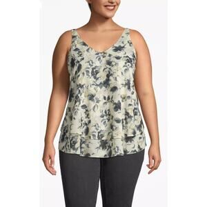 Lane Bryant double layer floral swing tank SZ 14 Vacation resort wear Office